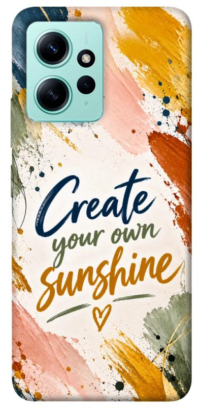 Чехол itsPrint Create sunshine для Xiaomi Redmi Note 12 4G, надписи, купить оптом с доставкой