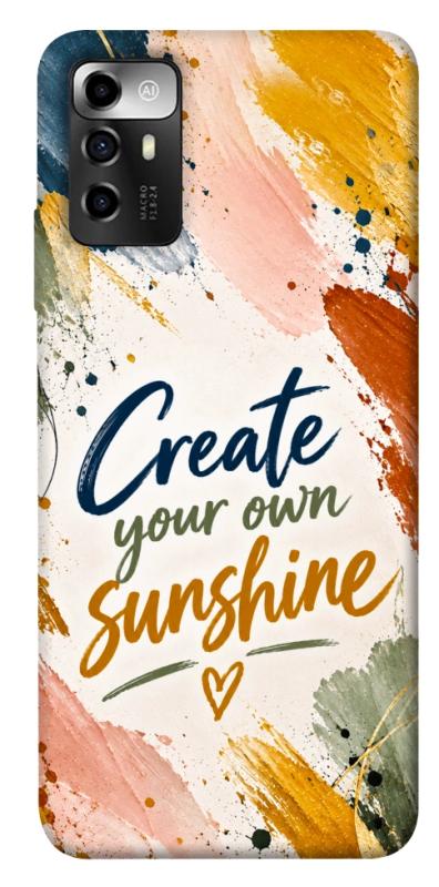 Чехол itsPrint Create sunshine для ZTE Blade A72, надписи, купить оптом с доставкой