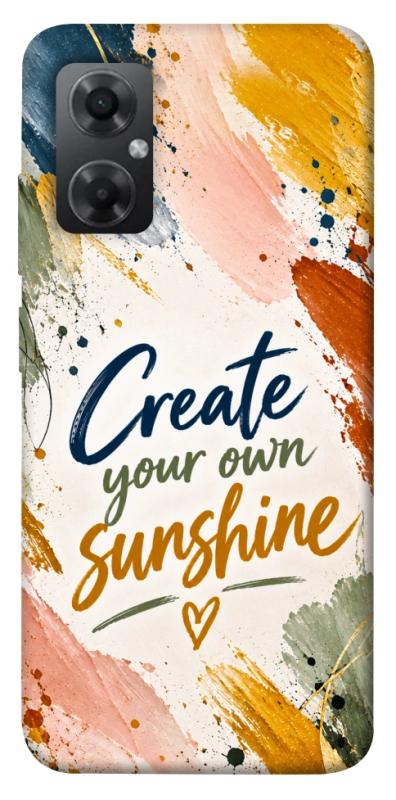 Чохол itsPrint Create sunshine для Xiaomi Redmi Note 11R, написи, купити оптом з доставкою
