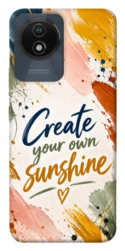 Чохол itsPrint Create sunshine для Vivo Y02, написи, купити оптом з доставкою