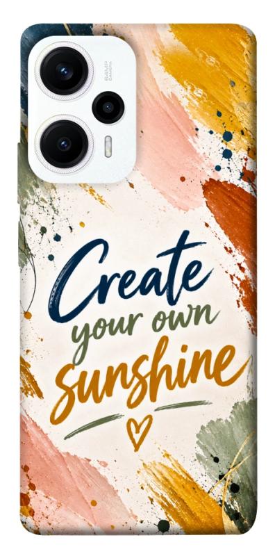 Чохол itsPrint Create sunshine для Xiaomi Poco F5 / Note 12 Turbo, написи, купити оптом з доставкою