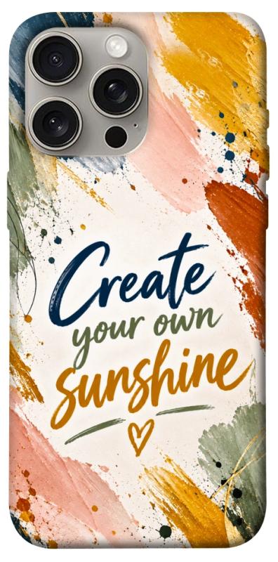 Чохол itsPrint Create sunshine для Apple iPhone 15 Pro Max (6.7"), написи, купити оптом з доставкою