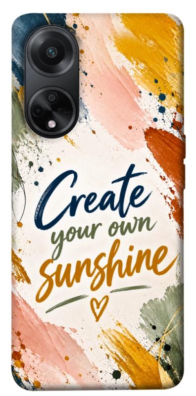 Чохол itsPrint Create sunshine для Oppo A98, написи, купити оптом з доставкою