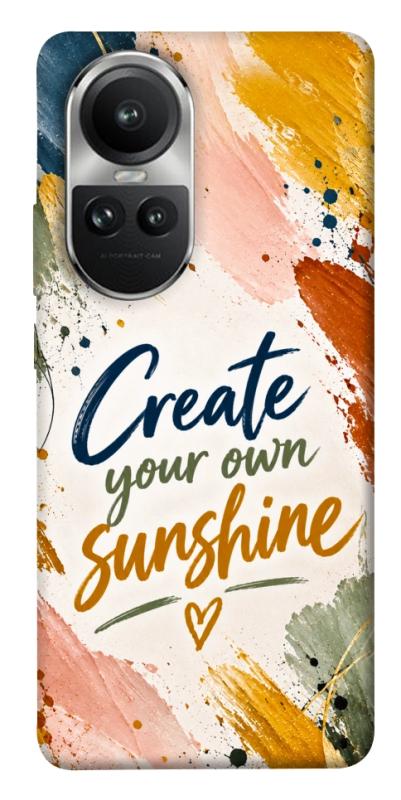 Чохол itsPrint Create sunshine для Oppo Reno 10, написи, купити оптом з доставкою
