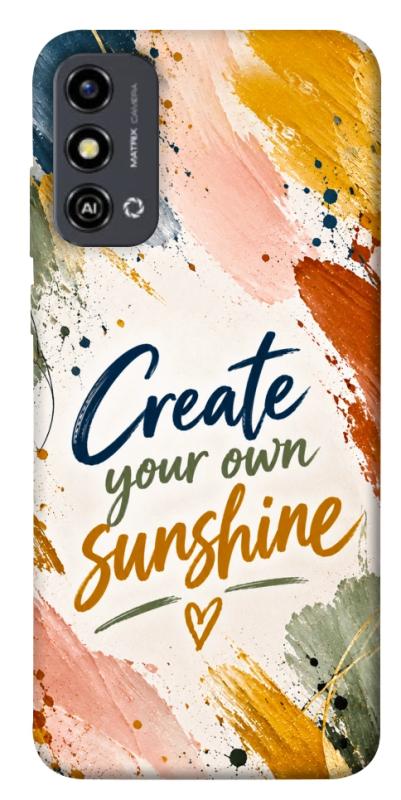 Чохол itsPrint Create sunshine для ZTE Blade A53, написи, купити оптом з доставкою