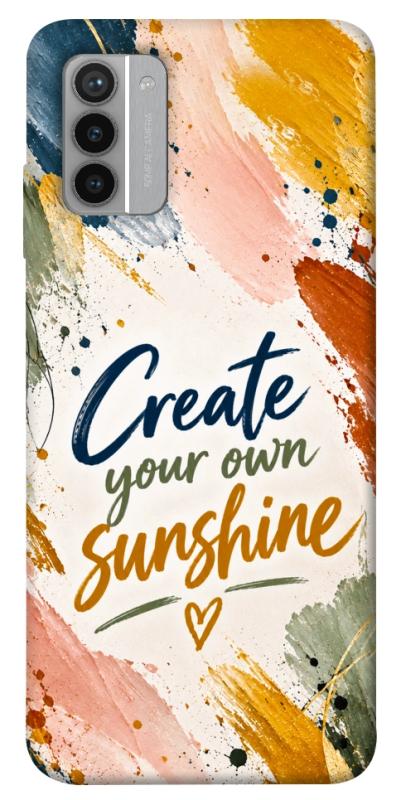 Чехол itsPrint Create sunshine для Nokia G42, надписи, купить оптом с доставкой