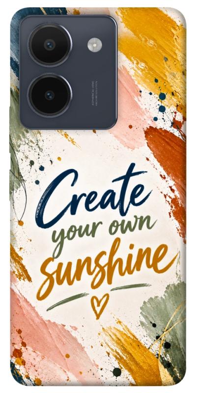 Чехол itsPrint Create sunshine для Vivo Y36, надписи, купить оптом с доставкой