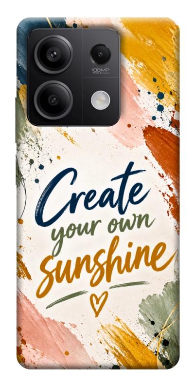 Чохол itsPrint Create sunshine для Xiaomi Redmi Note 13 5G, написи, купити оптом з доставкою