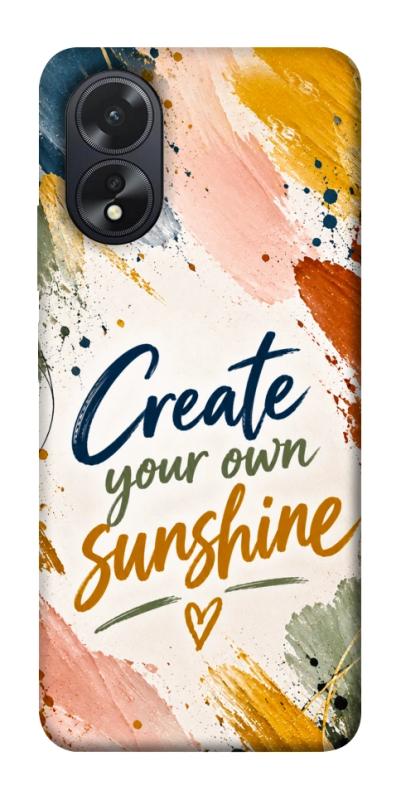 Чохол itsPrint Create sunshine для Oppo A38, написи, купити оптом з доставкою