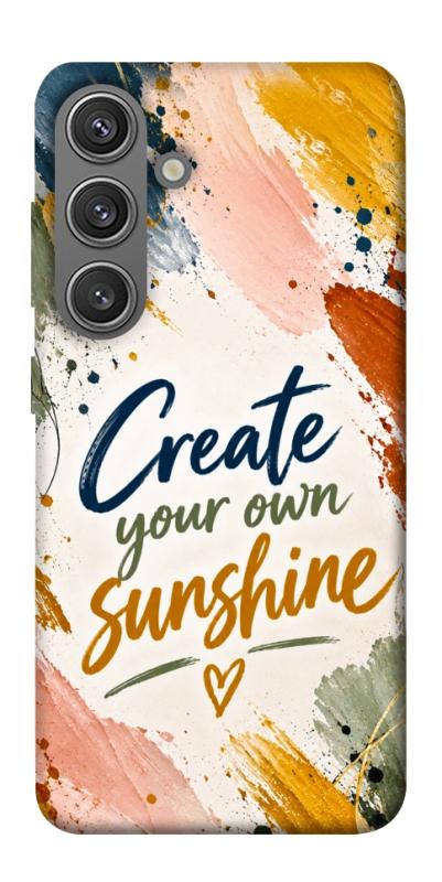 Чехол itsPrint Create sunshine для Samsung Galaxy S24, надписи, купить оптом с доставкой