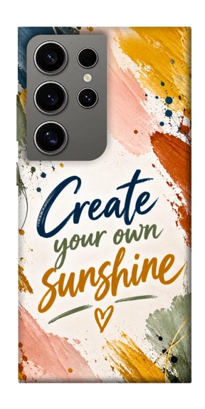 Чехол itsPrint Create sunshine для Samsung Galaxy S24 Ultra, надписи, купить оптом с доставкой