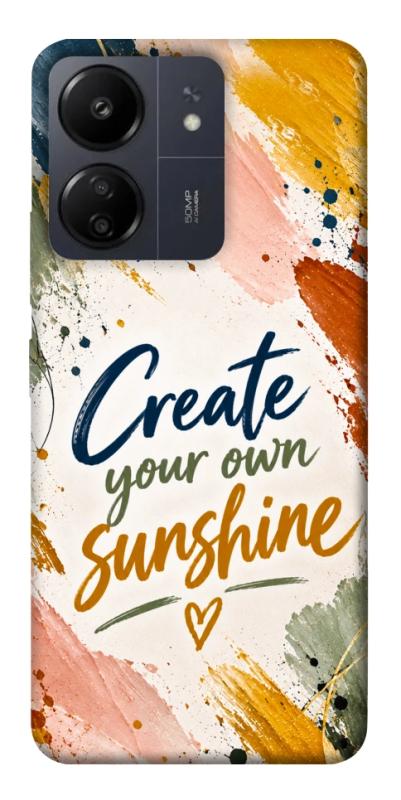 Чохол itsPrint Create sunshine для Xiaomi Redmi 13C, написи, купити оптом з доставкою