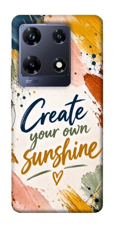 Чохол itsPrint Create sunshine для Infinix Note 30 Pro, написи, купити оптом з доставкою