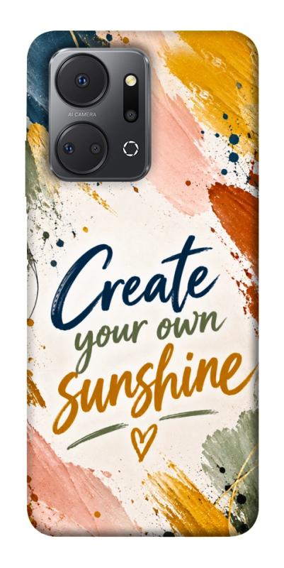 Чохол itsPrint Create sunshine для Huawei Honor X7a, написи, купити оптом з доставкою