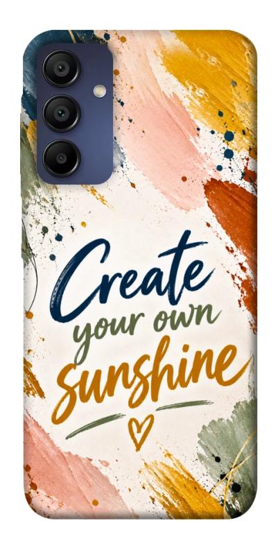 Чохол itsPrint Create sunshine для Samsung Galaxy A15 4G/5G, написи, купити оптом з доставкою