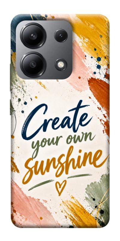 Чохол itsPrint Create sunshine для Xiaomi Redmi Note 13 4G, написи, купити оптом з доставкою