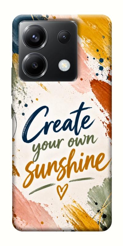 Чохол itsPrint Create sunshine для Xiaomi Poco X6, написи, купити оптом з доставкою