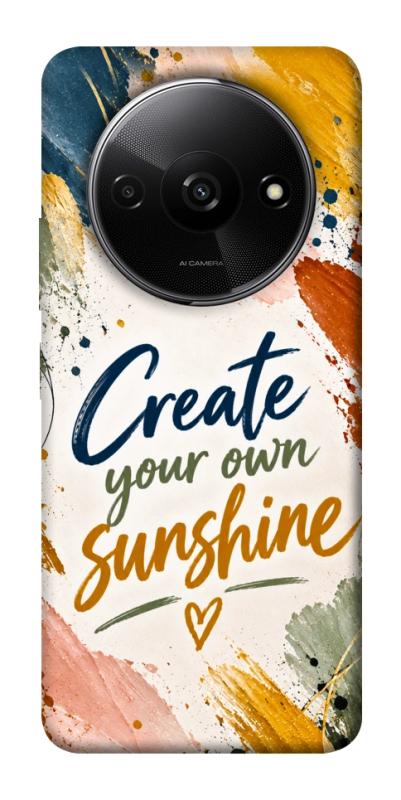 Чохол itsPrint Create sunshine для Xiaomi Redmi A3, написи, купити оптом з доставкою