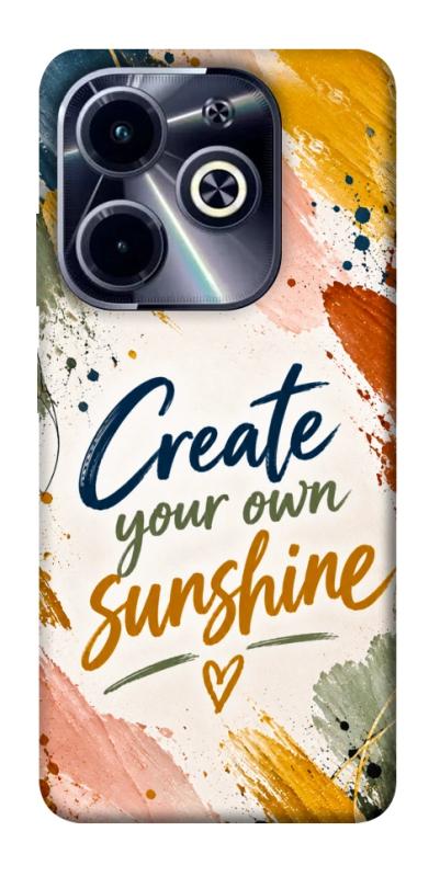 Чохол itsPrint Create sunshine для Infinix Hot 40i, написи, купити оптом з доставкою
