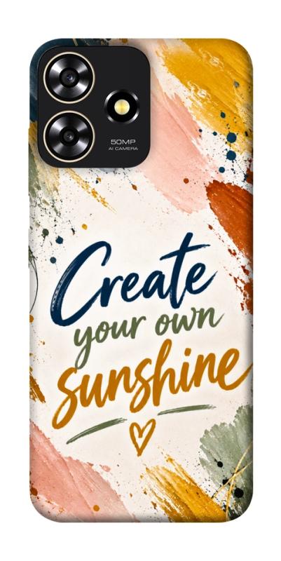 Чохол itsPrint Create sunshine для ZTE Blade A73 4G, написи, купити оптом з доставкою