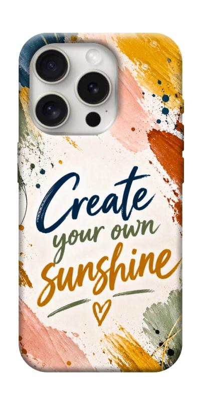 Чехол itsPrint Create sunshine для Apple iPhone 16 Pro Max (6.9"), надписи, купить оптом с доставкой