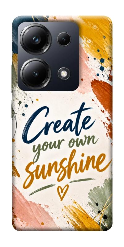 Чохол itsPrint Create sunshine для Xiaomi Redmi 13 4G / Poco M6 4G, написи, купити оптом з доставкою