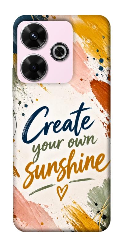 Чохол itsPrint Create sunshine для Xiaomi Redmi 13 4G / Poco M6 4G, написи, купити оптом з доставкою