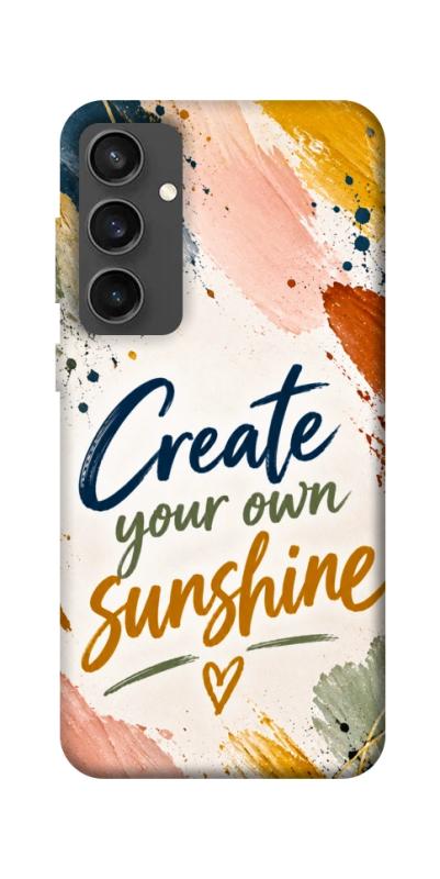 Чохол itsPrint Create sunshine для Samsung Galaxy S24 FE, написи, купити оптом з доставкою