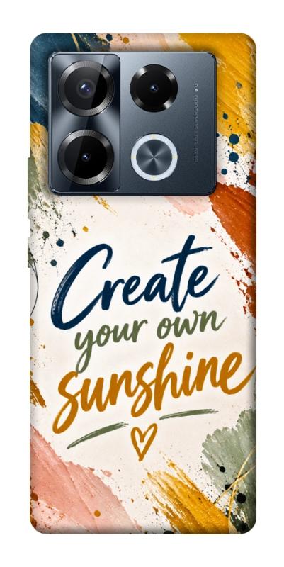 Чохол itsPrint Create sunshine для Infinix Note 40 Pro 4G, написи, купити оптом з доставкою