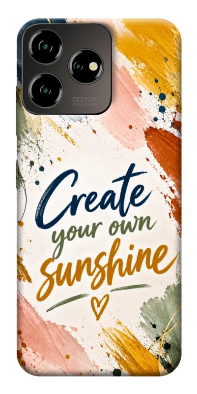 Чохол itsPrint Create sunshine для ZTE Blade V50 Desing 4G, написи, купити оптом з доставкою