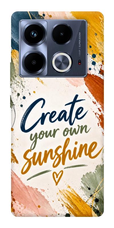 Чехол itsPrint Create sunshine для Infinix Note 40 4G, надписи, купить оптом с доставкой