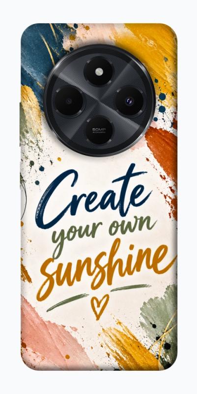 Чохол itsPrint Create sunshine для Xiaomi Redmi 14C / Poco C75, написи, купити оптом з доставкою
