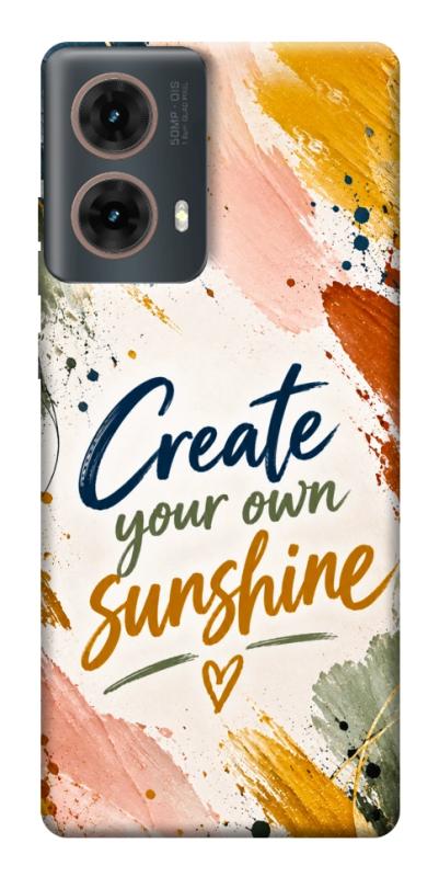 Чохол itsPrint Create sunshine для Motorola Moto G85, написи, купити оптом з доставкою