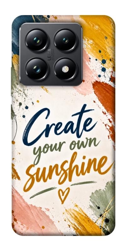 Чохол itsPrint Create sunshine для Xiaomi 14T Pro, написи, купити оптом з доставкою