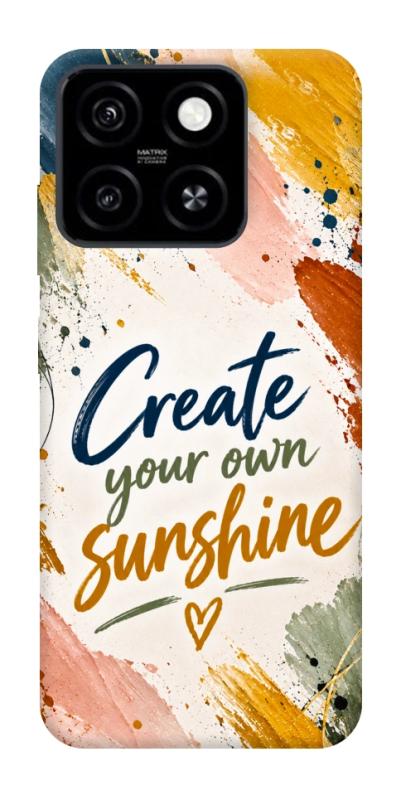 Чохол itsPrint Create sunshine для ZTE Blade A55 4G, написи, купити оптом з доставкою