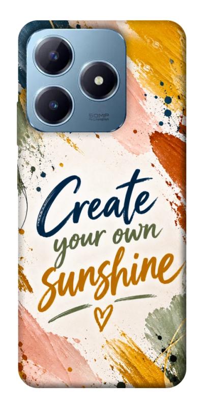 Чохол itsPrint Create sunshine для Realme C63 4G, написи, купити оптом з доставкою