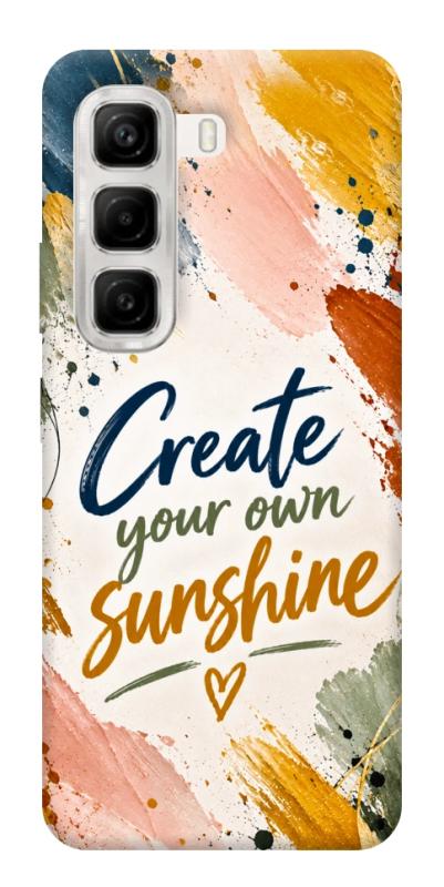 Чохол itsPrint Create sunshine для Infinix Hot 50 4G, написи, купити оптом з доставкою
