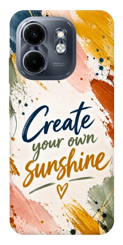 Чохол itsPrint Create sunshine для Infinix Smart 9 4G / Hot 50i, написи, купити оптом з доставкою