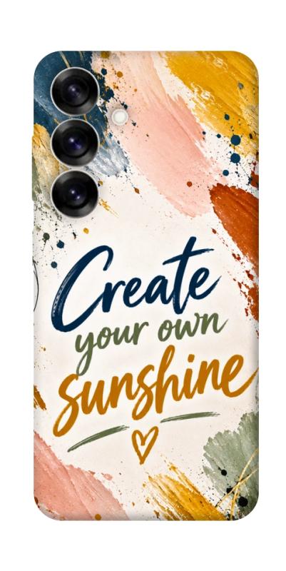 Чохол itsPrint Create sunshine для Samsung Galaxy S25, написи, купити оптом з доставкою