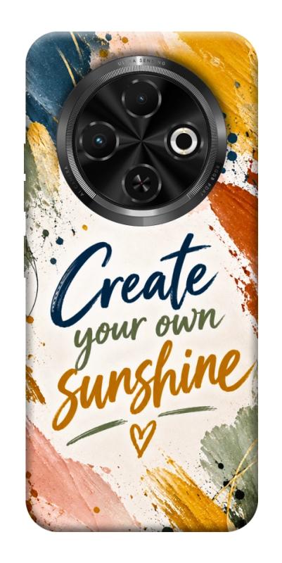 Чохол itsPrint Create sunshine для TECNO Spark 30C, написи, купити оптом з доставкою