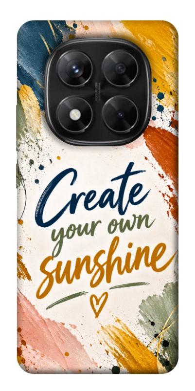 Чехол itsPrint Create sunshine для Xiaomi Redmi Note 14 Pro 5G, надписи, купить оптом с доставкой
