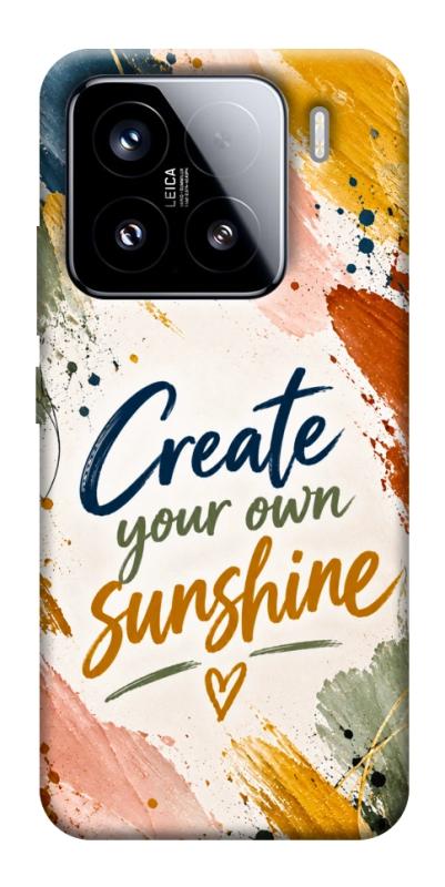 Чохол itsPrint Create sunshine для Xiaomi 15, написи, купити оптом з доставкою