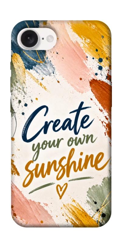 Чохол itsPrint Create sunshine для Apple iPhone 16e (6.1"), написи, купити оптом з доставкою