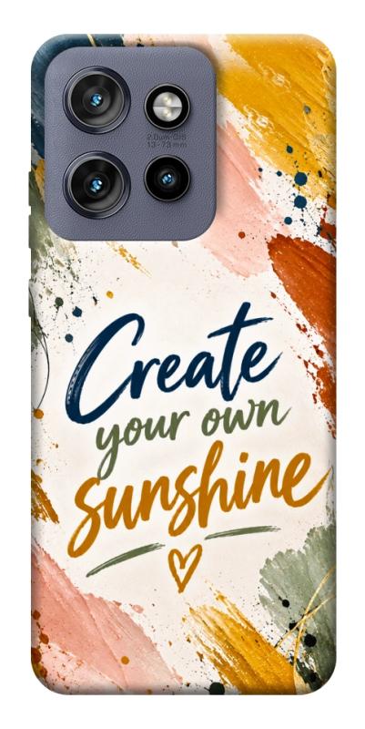 Чохол itsPrint Create sunshine для Motorola Edge 50 Neo, написи, купити оптом з доставкою