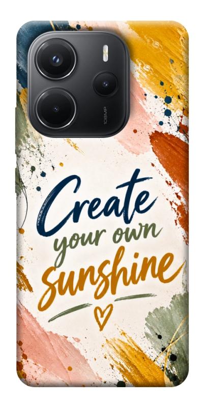 Чехол itsPrint Create sunshine для Xiaomi Redmi Note 14 4G (Europe version), надписи, купить оптом с доставкой