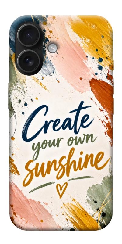 Чохол itsPrint Create sunshine для Apple iPhone 17 (6.3"), написи, купити оптом з доставкою