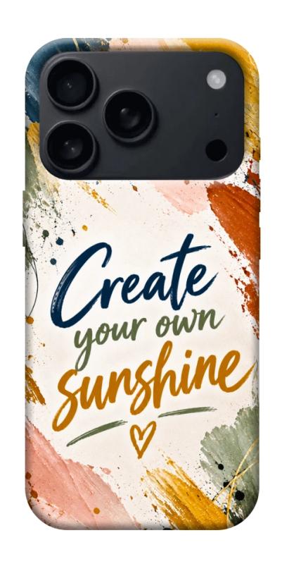 Чохол itsPrint Create sunshine для Apple iPhone 17 Pro (6.3"), написи, купити оптом з доставкою