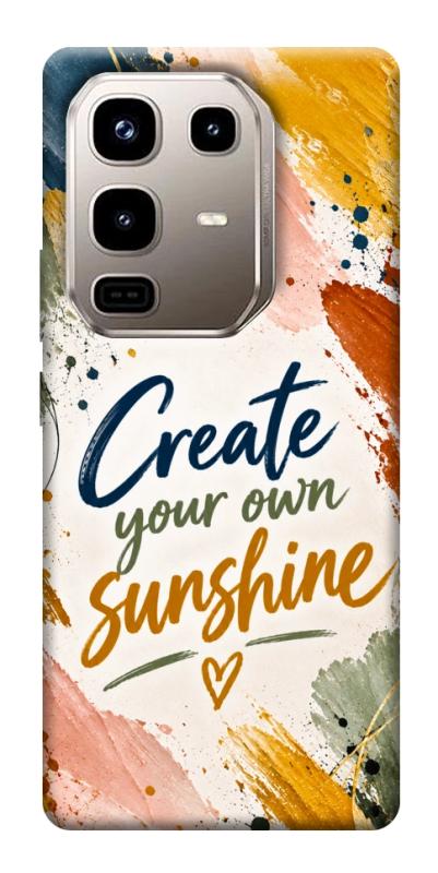 Чехол itsPrint Create sunshine для Infinix Note 50 Pro 4G, надписи, купить оптом с доставкой