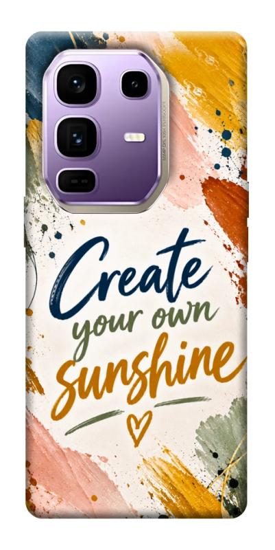 Чехол itsPrint Create sunshine для Infinix Note 50 Pro+, надписи, купить оптом с доставкой