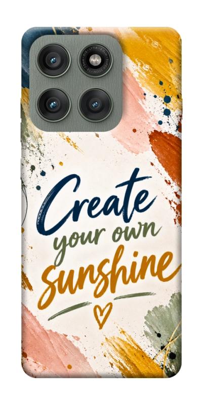Чохол itsPrint Create sunshine для Motorola Edge 60 Pro, написи, купити оптом з доставкою